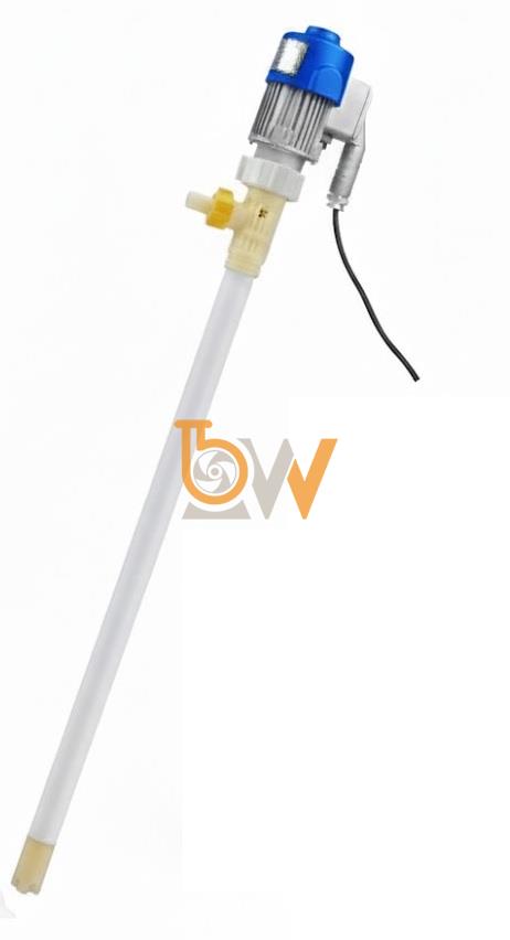 Máy bơm hóa chất thùng phuy JDT-600W inox 316 + PVDF